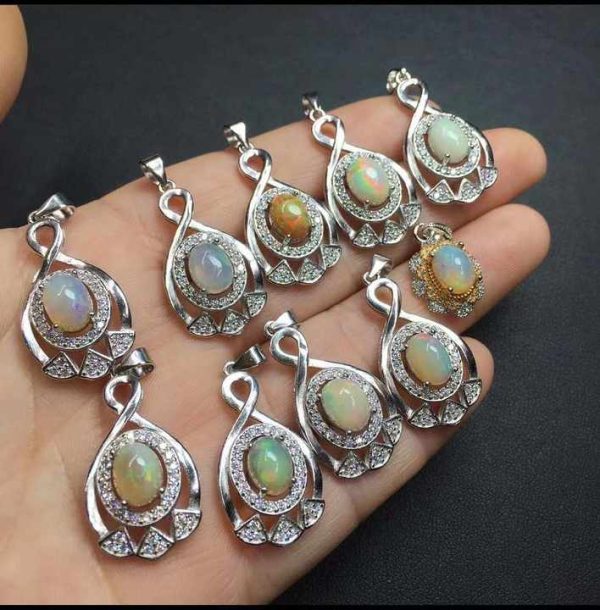 New Design Birthday Gift Jewelry Pear Shape Larimar Gems Pendant Good Jewelry 925 Silver Bezel Set Pendant at Festival Jewelry