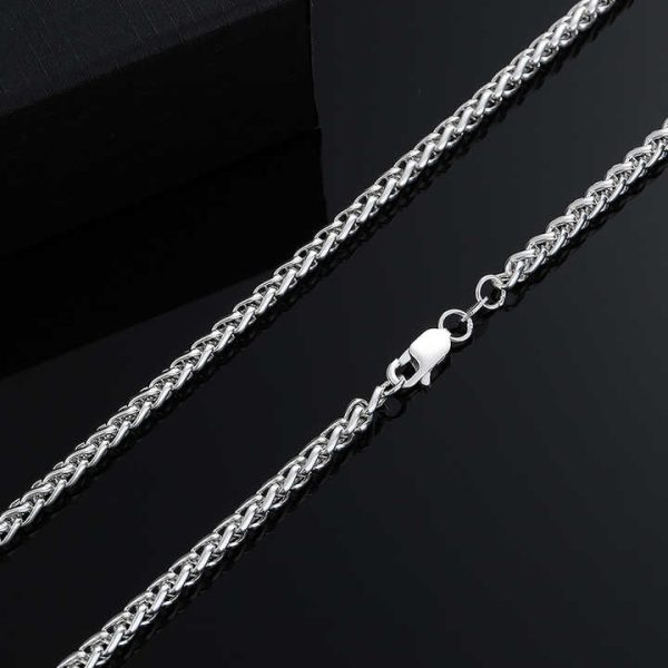 Wholesale Custom 3mm Width 925 Silver Chain Fine Jewelry Chains Silver Chains for Men