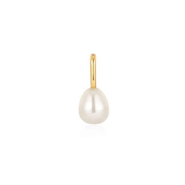 High Quality 925 Sterling Silver 14K/18K Gold Plated Vermeil Tiny Delicate Dainty Fine Jewelry Single Freshwater Pearl Charm