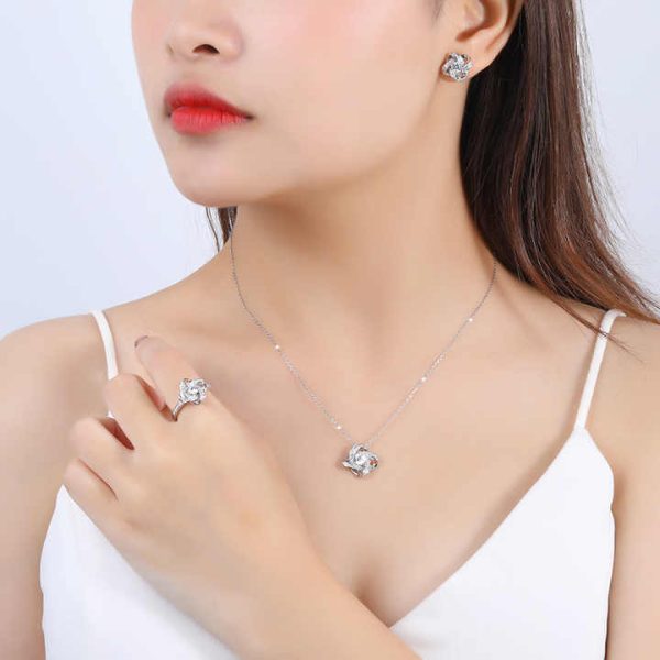 Star Sign 925 Sterling Silver 18K Gold Plated Women Small Star Pendant Choker Necklace