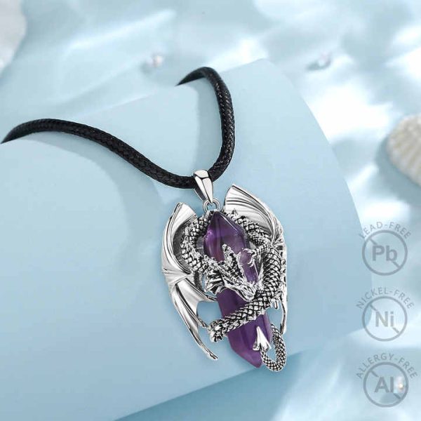 Women Crystal Rose Quartz Jewelry Gemstone Natural Healing Stone Pendant Necklace
