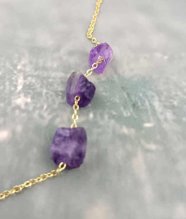 Dainty July Birthstone Raw Ruby Pendant Necklace 925 Sterling Silver Key Shape Chain Gold Ruby Healing Crystal Jewelry