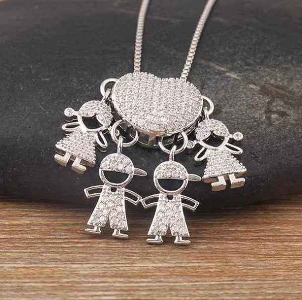 Trendy Heart-Shaped Cubic Zirconia Pendant Necklace for Women - Elegant Copper Link Chain Party Jewelry Gift