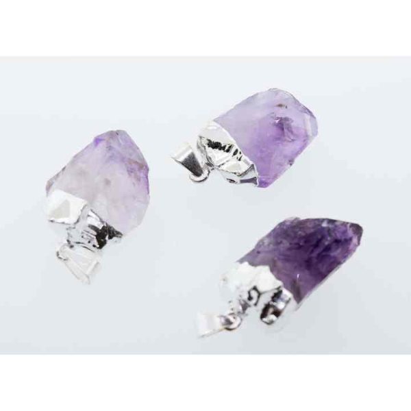 Natural Amethyst Crystal Pendant