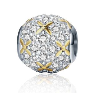 925 Sterling Silver Charms with AAA Zircon Stone - Luxury Jewelry Pendant Gold Rose Gold Plated Customizable Arrow Design