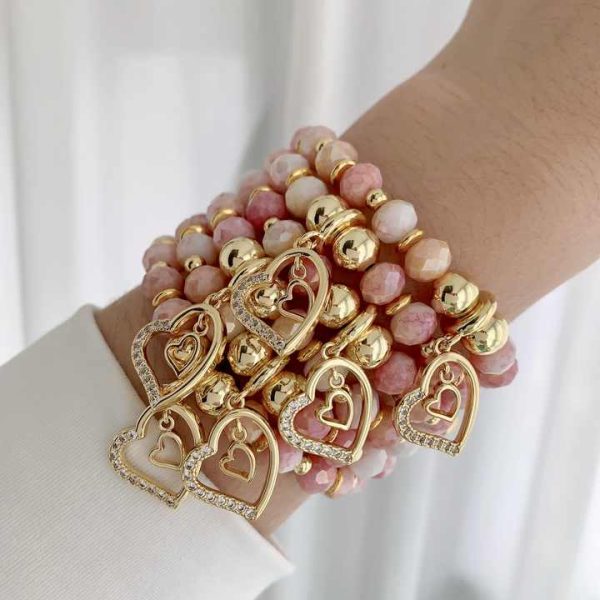 -C3291 Minimalist Bracelet for Women Crystal Heart Bracelet Hot Sale Nice Crystal Bracelet Daily Wear