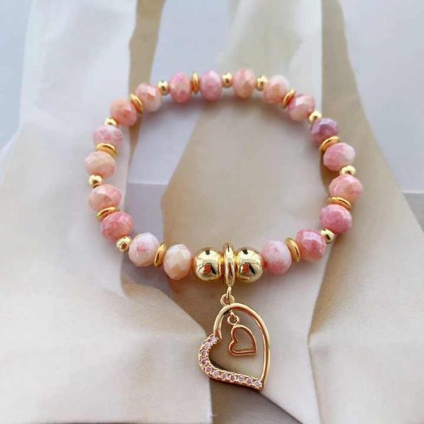 -C3291 Minimalist Bracelet for Women Crystal Heart Bracelet Hot Sale Nice Crystal Bracelet Daily Wear