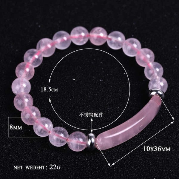 8mm Fashion Natural Healing Crystal Agate Stone Stretch Beaded Bracelet Handmade Round Beads Gemstone Bead Bracelet