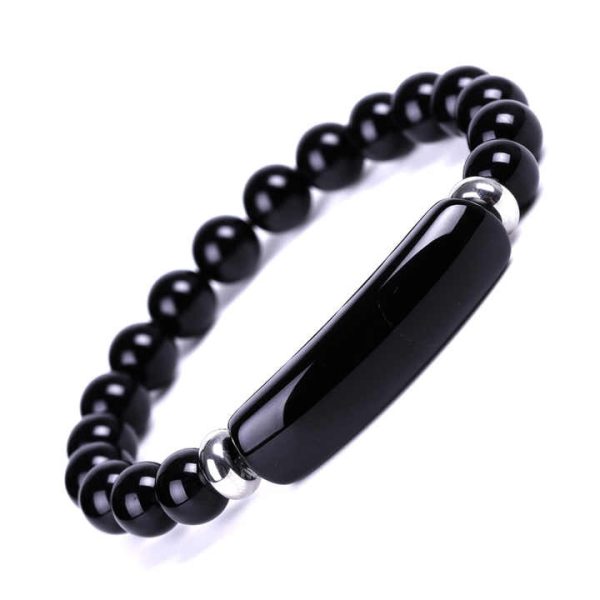 8mm Fashion Natural Healing Crystal Agate Stone Stretch Beaded Bracelet Handmade Round Beads Gemstone Bead Bracelet
