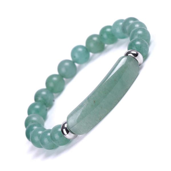 8mm Fashion Natural Healing Crystal Agate Stone Stretch Beaded Bracelet Handmade Round Beads Gemstone Bead Bracelet