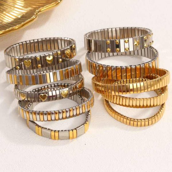 -C3404 Vintage Bracelets for Men Women Elastic Design Bracelet Unique Jewelry Colorful Crystal Bracelet for Men
