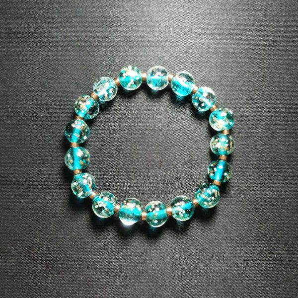 Crystal Healing Beaded Bracelet Anti Anxiety Unisex Bracelet for Women Glow in the Dark Moon Crystal Stress Relief Bracelet