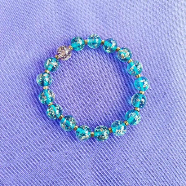 Crystal Healing Beaded Bracelet Anti Anxiety Unisex Bracelet for Women Glow in the Dark Moon Crystal Stress Relief Bracelet