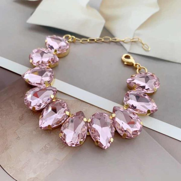 -L3727 Exclusive Crystal Bracelets Mixed Color Drop Beads Bracelets Fashion Wearing Tennis Bracelet