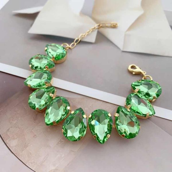 -L3727 Exclusive Crystal Bracelets Mixed Color Drop Beads Bracelets Fashion Wearing Tennis Bracelet