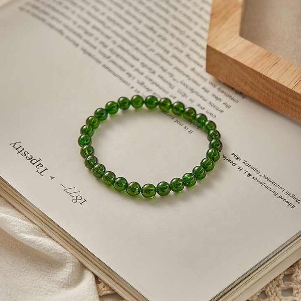 Wholesale High Quality 6mm Diopside Gemstone Beaded Bracelets Natural Healing Crystal Diopside Bracelets for Women