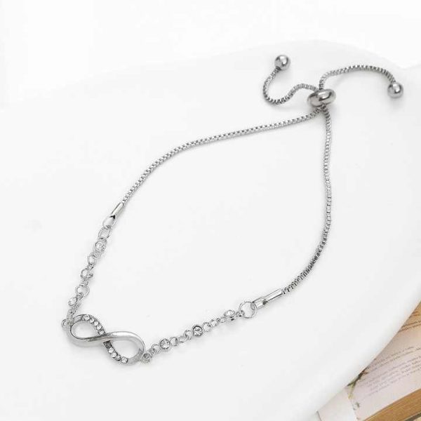 New Fine 925 Sterling Silver Pretty Crystal Bracelets for Women Fashion Jewelry Party Wedding Accessories Valentine's Day Gifts