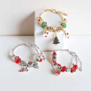 Elegant Gold Plated Charm Bracelet with Zircon and Crystal Stones for Women Christmas Gift Trendy Jewelry