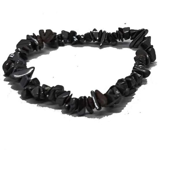 Hematite Crystal Chips Bracelet Crystal Chips Stone bracelet Crystal Gemstone Fashion Jewelry Men and Women Gift Energy