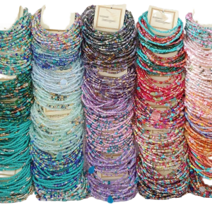 Women's Hand-Braided Natural Stone Beaded Bracelet Ethnic Fashion Jewelry Customizable Design