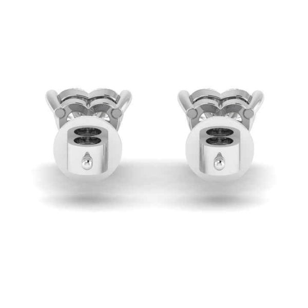 14K Gold Studded tw 1.5 Carat E Color VS1 Clarity Lab Grown Diamond Studs