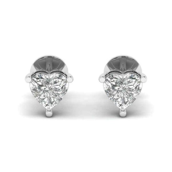 14K Gold Studded tw 1.5 Carat E Color VS1 Clarity Lab Grown Diamond Studs