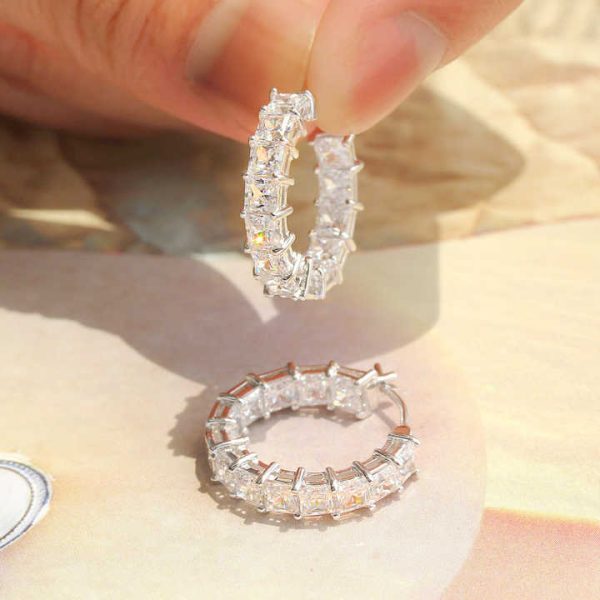 Luxury 10K 14K 18K Gold Ear Stud GIA IGI Certified Iced Out Lab Grown Diamond Fine Jewelry Earring Hoop for Men Women