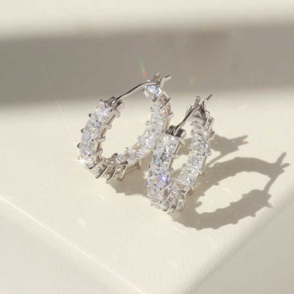 Luxury 10K 14K 18K Gold Ear Stud GIA IGI Certified Iced Out Lab Grown Diamond Fine Jewelry Earring Hoop for Men Women
