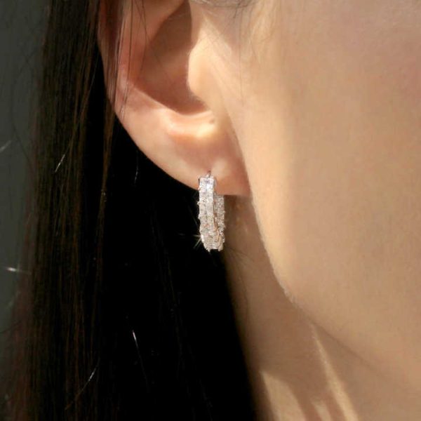 Luxury 10K 14K 18K Gold Ear Stud GIA IGI Certified Iced Out Lab Grown Diamond Fine Jewelry Earring Hoop for Men Women
