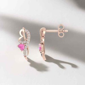 Klevia Lab Elegant Simplicity Diamond Earrings by Fiona Diamonds
