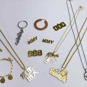 Personalized Kids' Name Necklace with Natural Diamond - 18k Gold Plated Custom Jewelry for Anniversary Gifts