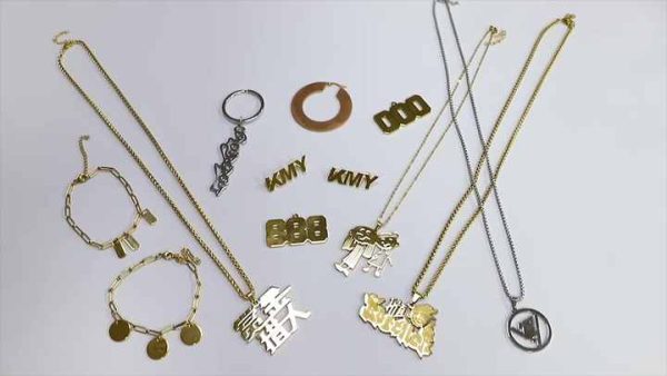 Personalized Kids' Name Necklace with Natural Diamond - 18k Gold Plated Custom Jewelry for Anniversary Gifts