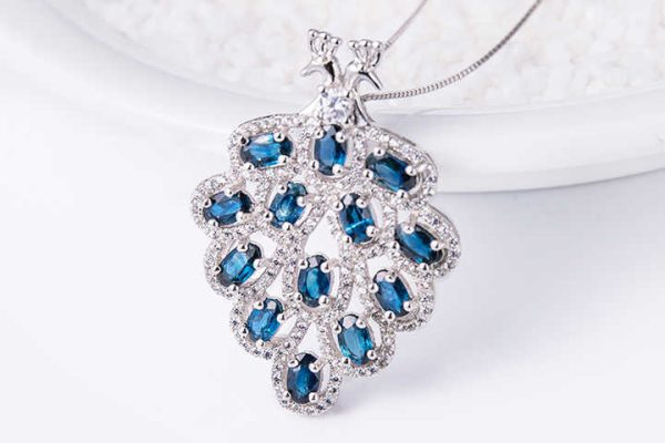 Accept Professional Customization 9K 14K 18K White Gold Vvs Lab Grown Diamond Certificate Necklace