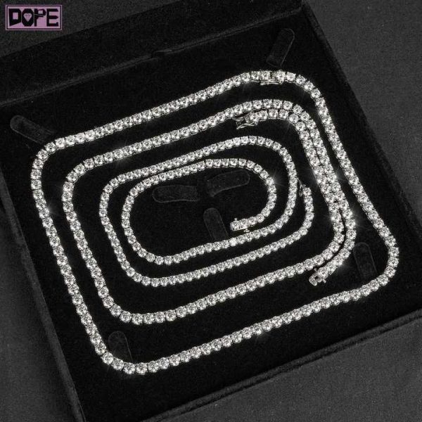 Diamond Jewelry 2mm 3mm Diamond Chain 925 Silver IGI CVD HPHT VVS Lab Grown Diamond Tennis Chain
