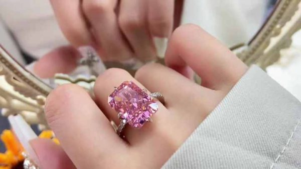 925 Sterling Silver Cubic Zirconia Gemstone Ring for Men's Children's Wedding Engagement Anniversary Party Gift Classic Style