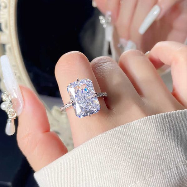 Jewelry Local Stock in US Fine Rings Jewelry Women Cubic Zirconia Sterling Silver Wedding Casual Rings for Ladies