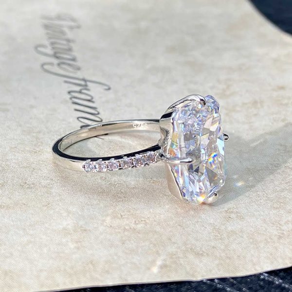 Jewelry Local Stock in US Fine Rings Jewelry Women Cubic Zirconia Sterling Silver Wedding Casual Rings for Ladies