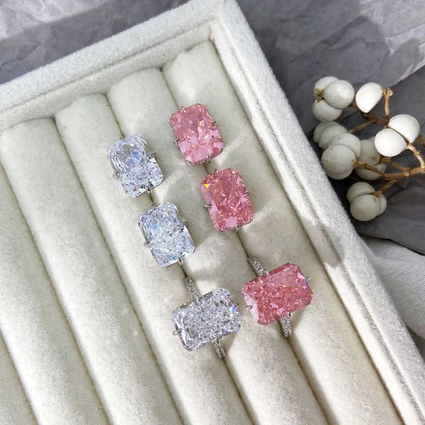 Jewelry Local Stock in US Fine Rings Jewelry Women Cubic Zirconia Sterling Silver Wedding Casual Rings for Ladies