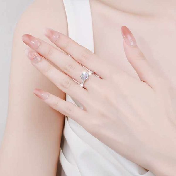 Fine Jewel Gemstone Factory Wholesale Women's Fashion 925 Silver Commemorative Opal Party Rings
