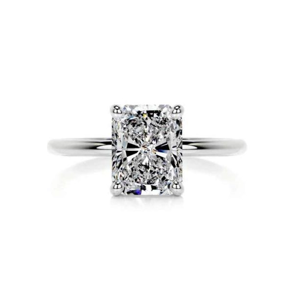 Top-Notch 2 CT Radiant Cut Lab Grown Diamond Rings 10Kt Fine Gold Women's Fine Jewelry for Wedding Special