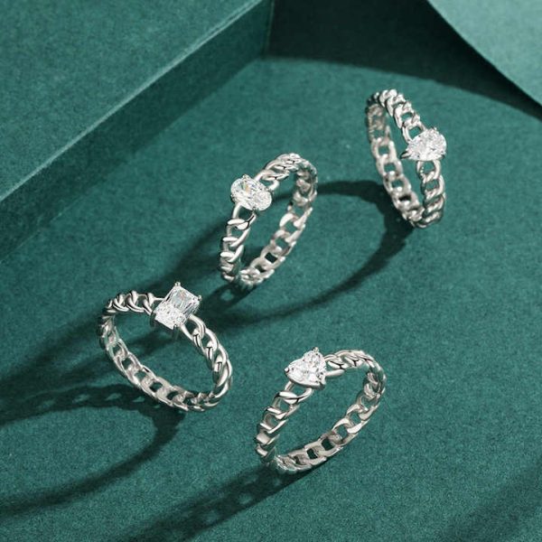Wholesale Design Fashion Jewelry Rings Dainty 925 Silver Vintage Fine Jewelry Rings for Women