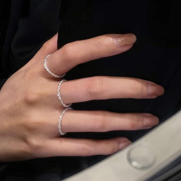 925 Sterling Silver Ring Shiny Ring for Women Wedding Rings Original Fine Jewelry Hot Sale 2021