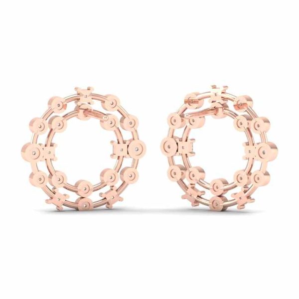 Factory Direct Sale 925 Sterling Silver Lab Grown Diamond Earrings Hot Selling 14K Rose Gold Wedding Fine Jewelry