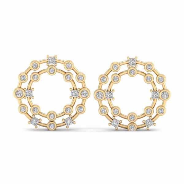 Factory Direct Sale 925 Sterling Silver Lab Grown Diamond Earrings Hot Selling 14K Rose Gold Wedding Fine Jewelry