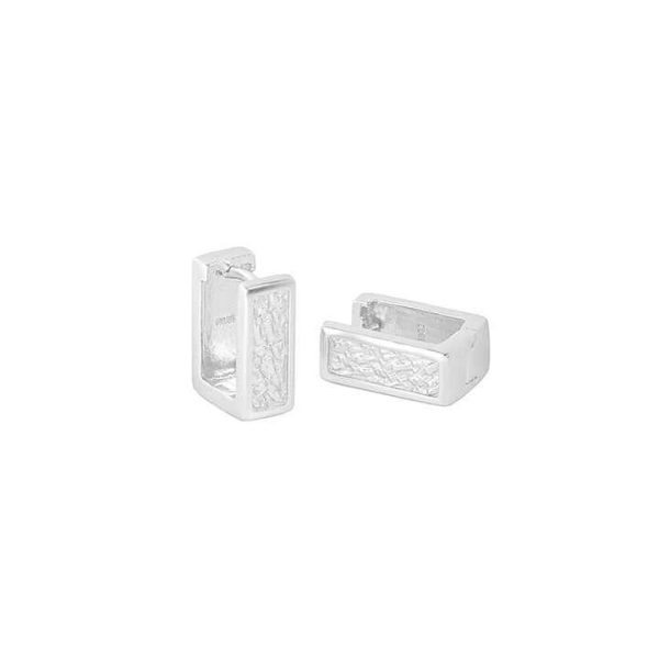 925 Sterling Silver Hypoallergenic Tiny Dainty Flat Earrings Delicate Ear Fine Jewelry Square Golden Earring for Women
