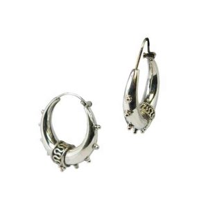 Handmade 925 Sterling Silver Hoop Earrings Plain Silver Jewelry With Rhodium Plating for Wedding and Party Women Girl Gift