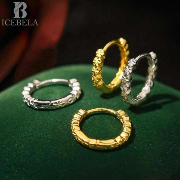 Wholesale Fashion Minimalist Trendy Fine Jewelry Vintage Luxury 925 Sterling Silver Geometric Hoop Earrings for Girls Women