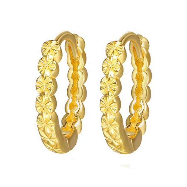 Wholesale Fashion Minimalist Trendy Fine Jewelry Vintage Luxury 925 Sterling Silver Geometric Hoop Earrings for Girls Women