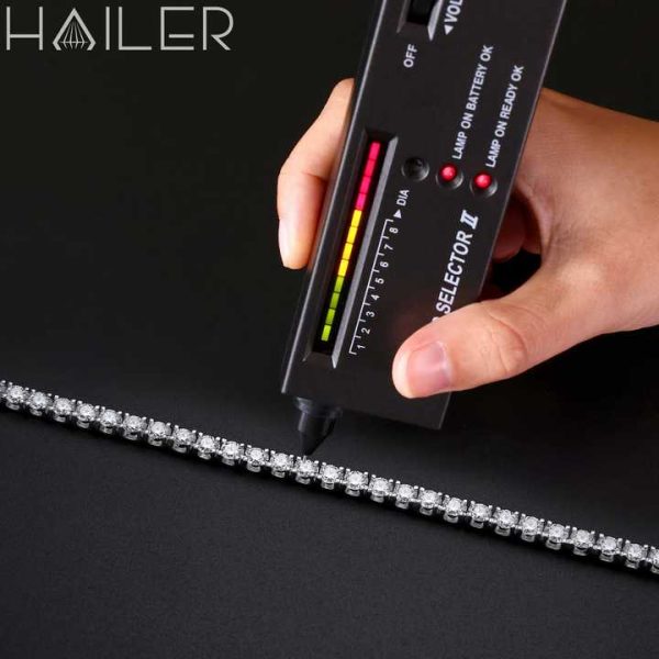 Women Jewelry 4Mm Moissanite Tennis Chain 925 Silver Bracelet for Men Fine Bracelets