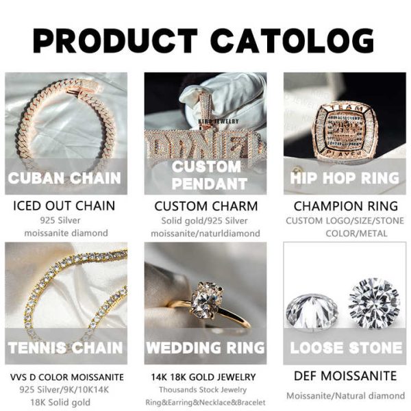 Tennis Necklace Iced Out 925 Silver D Color VVS Diamonds Men Tennis Chain Baguette Emarld Cut Moissanite Bracelet